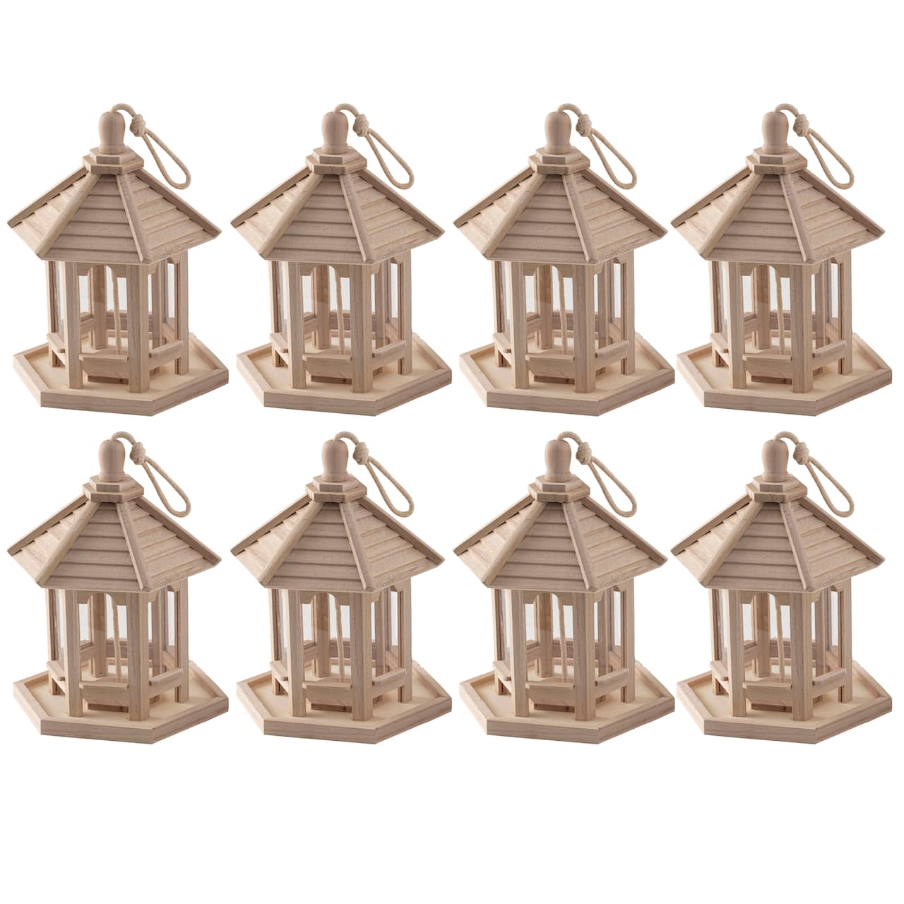 8 Pack: 9.5" Gazebo Bird Feeder by Make Market®